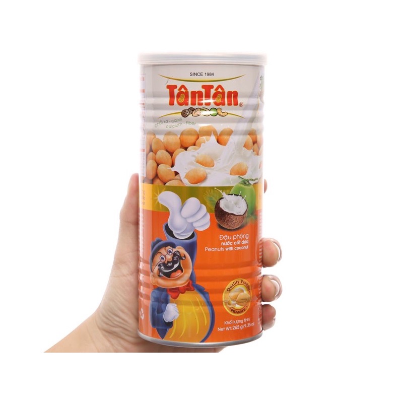 Đậu phộng nước cốt dừa Tân Tân lon 265g