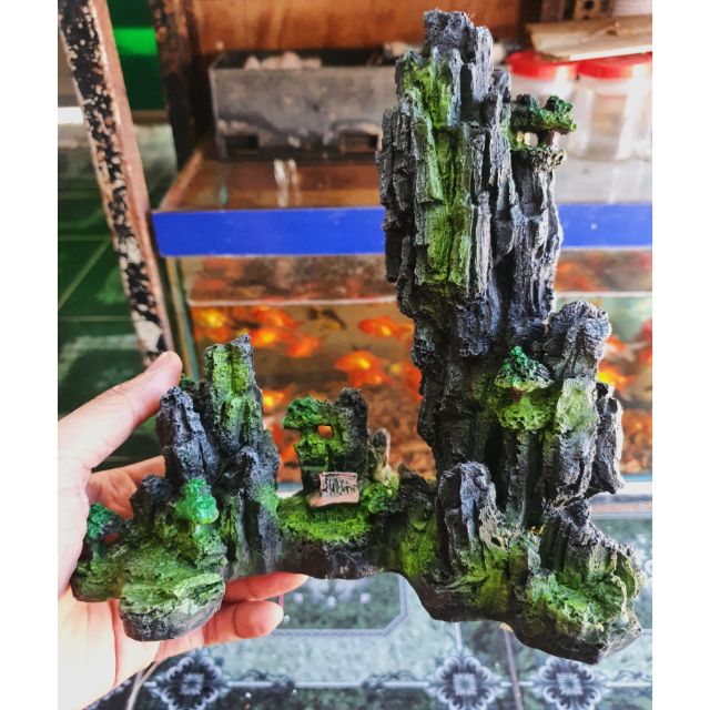 CẢNH NÚI TRANG TRÍ HỒ CÁ NON BỘ 20x10x22cm