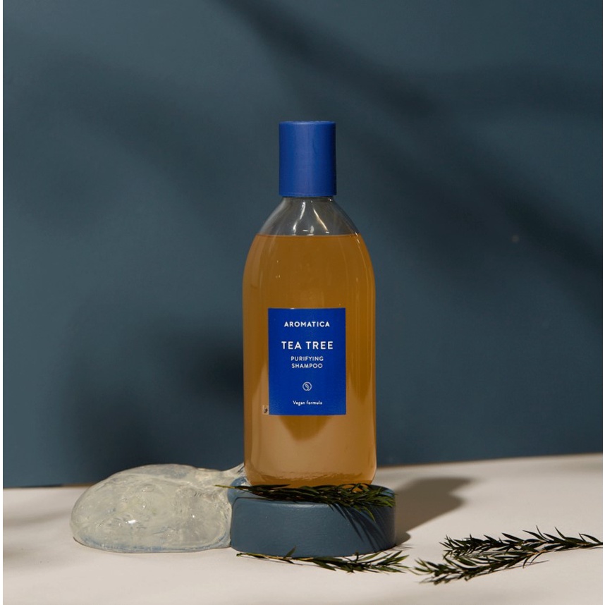 Dầu gội không silicon cho da đầu dầu Aromatica Tea tree Purifying Shampoo