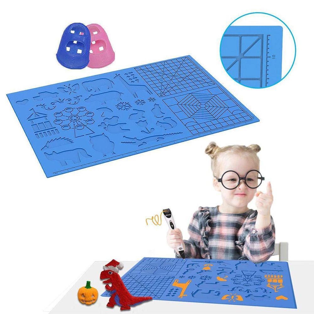 MYRONGVN Thảm Vẽ Nghệ Thuật Bằng Silicone Chống Trượt Chịu Nhiệt
