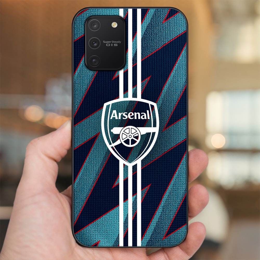 Ốp lưng Samsung S10 Lite viền đen in hình Arsenal FC