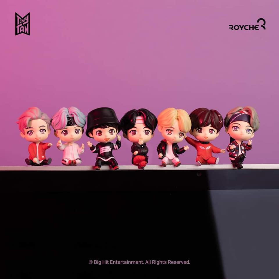 Mô hình BTS Tiny Tan Monitor Figures BT21 nhập khẩu từ thương hiệu Royche (có clip feedback)