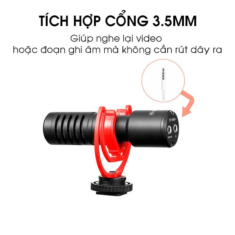 MIC ĐỊNH HƯỚNG BOYA BY-MM1+ CHO ĐIỆN THOẠI VÀ MÁY ẢNH