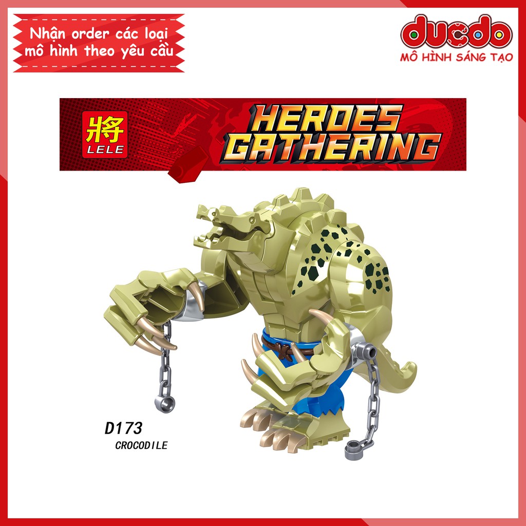 Bigfig cá sấu sát thủ Killer Croc - Đồ chơi Lắp ghép Xếp hình Mini Minifigures Big Fig Iron Man PG1865 LeLe D173 POGO