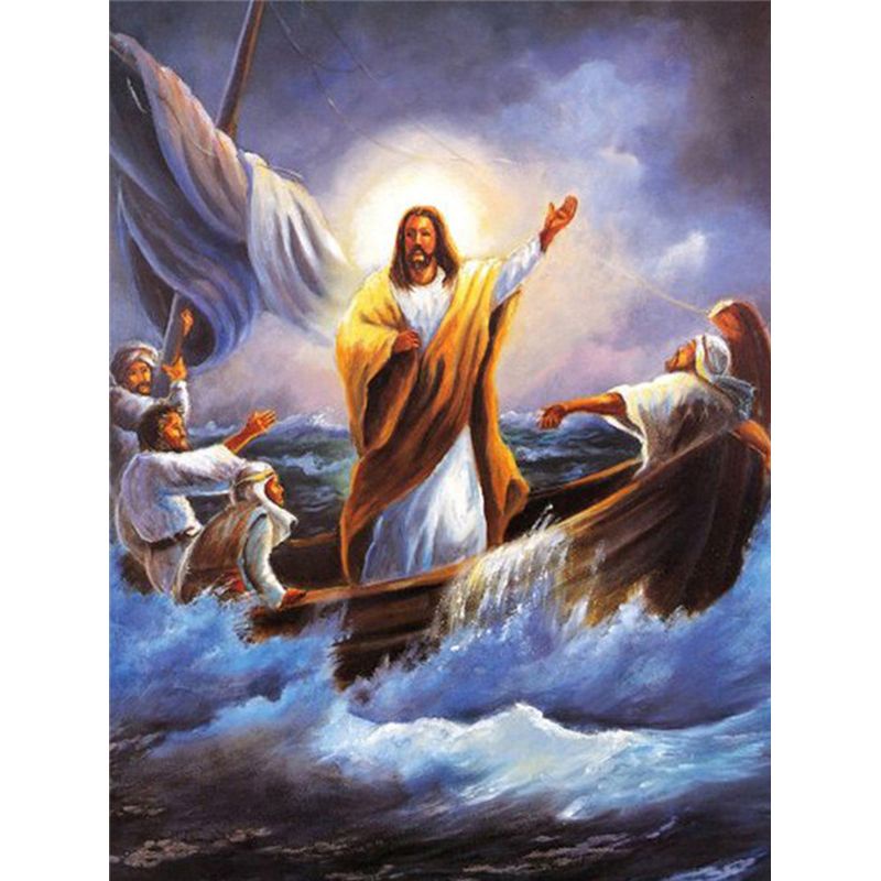 Tranh Sơn Dầu Trang Trí Hình Chúa Jesus (Tự Sơn)