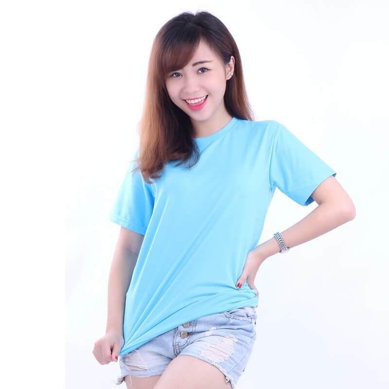 Áo thun nam cổ tròn xanh ngọc trơn size XXL form đẹp vải dày mịn  ྇