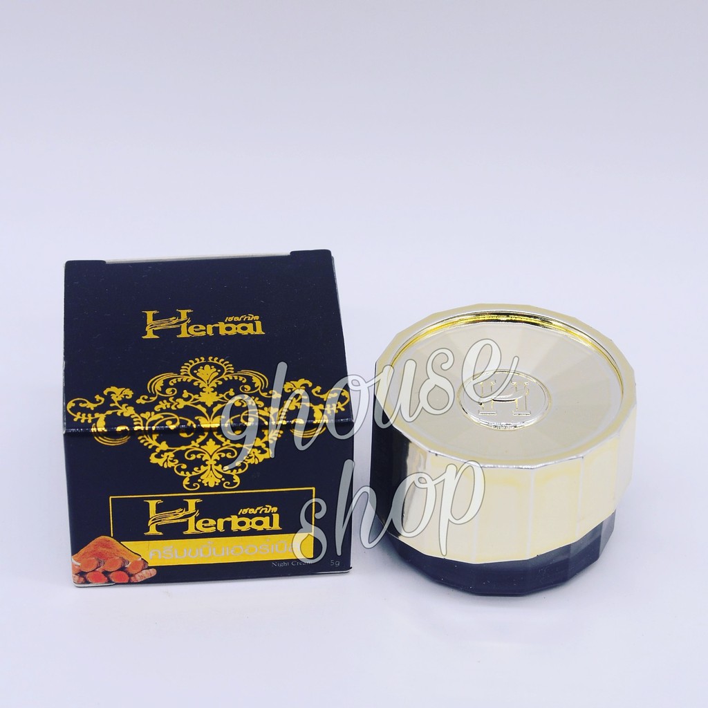 01 Hủ Kem NGHỆ ĐEN Herbal Thái Lan