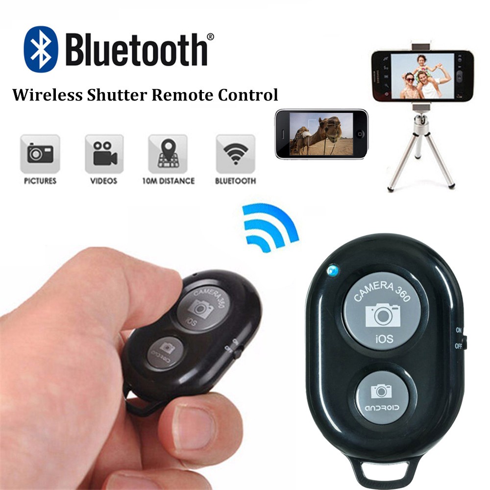 LUCKY🔆 Camera Wireless Shutter Selfie Stick Shutter Release Remote Control Self-Timer Smart Phone Multi Color Monopod Bluetooth/Multicolor