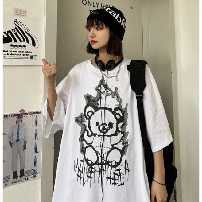 Áo thun tay lỡ Unisex, áo phông form rộng M460 KL SHOP DVSHOP