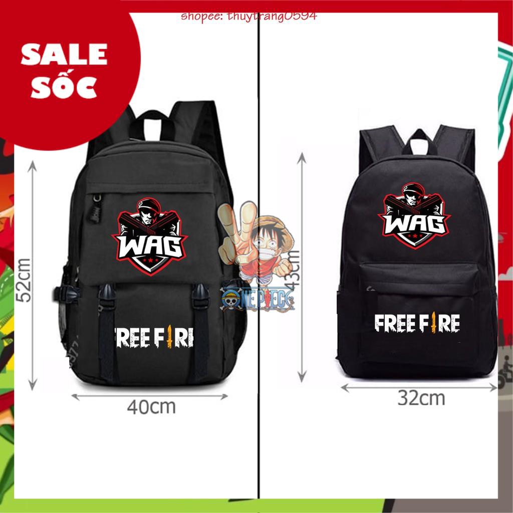 (SALE SỐC) Balo Đi Học Free Fire Team Wag Peo Cực HOT