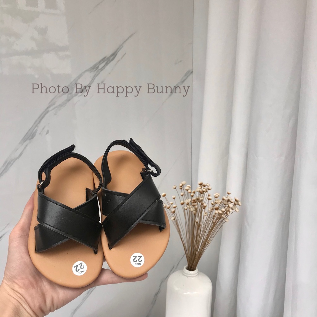 Ảnh thật Dép Quai Hậu Sandal Quai Chéo Đế Chống Trơn Trượt Cho Bé Trai Bé Gái KB001