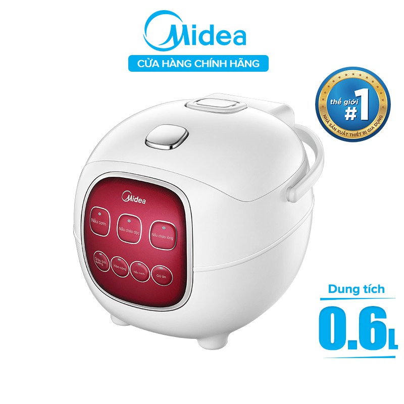 Nồi cơm điện tử Midea 0.6 lít MB-FS1617