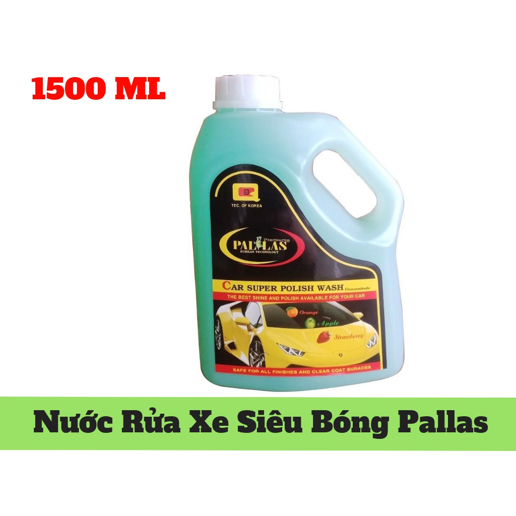 Dung Dịch Nước Rửa Xe Siêu Bóng Tạo Bọt Pallas 1500ml