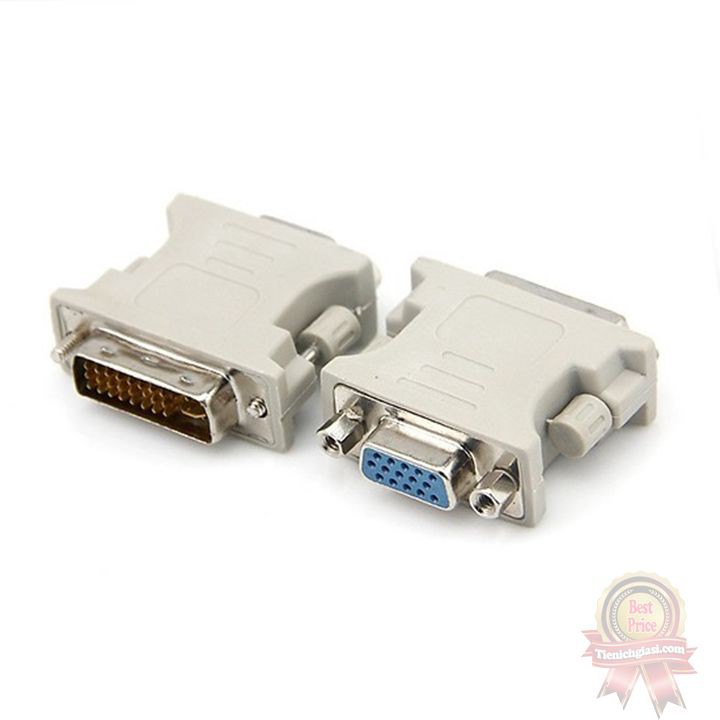 Đầu chuyển đổi DVI (24+5) cổng đực sang VGA cổng cái - Jack chuyển DVI sang VGA