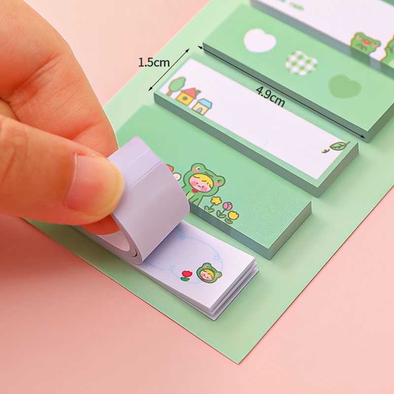 Set 120 Tờ Giấy Ghi Chú Họa Tiết Dễ Thương Xinh Xắn