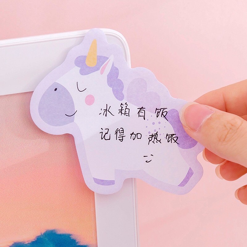 Tệp 30 giấy ghi chú UNICORN hoạt hình (GGC30)