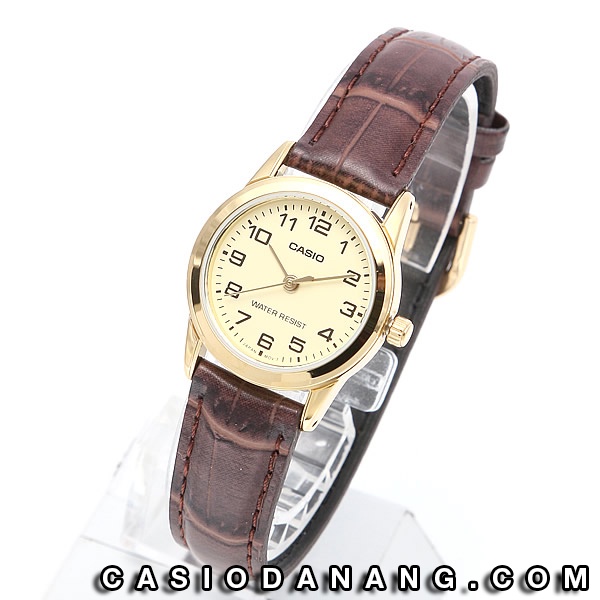 Đồng hồ nữ dây da Casio chính hãng Anh Khuê LTP-V001GL-9BUDF (25mm)