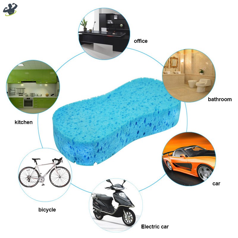 LL 1 Pcs Car Auto Washing Sponge Large-use Sponge Car Wash Kitchen Cleaning @VN