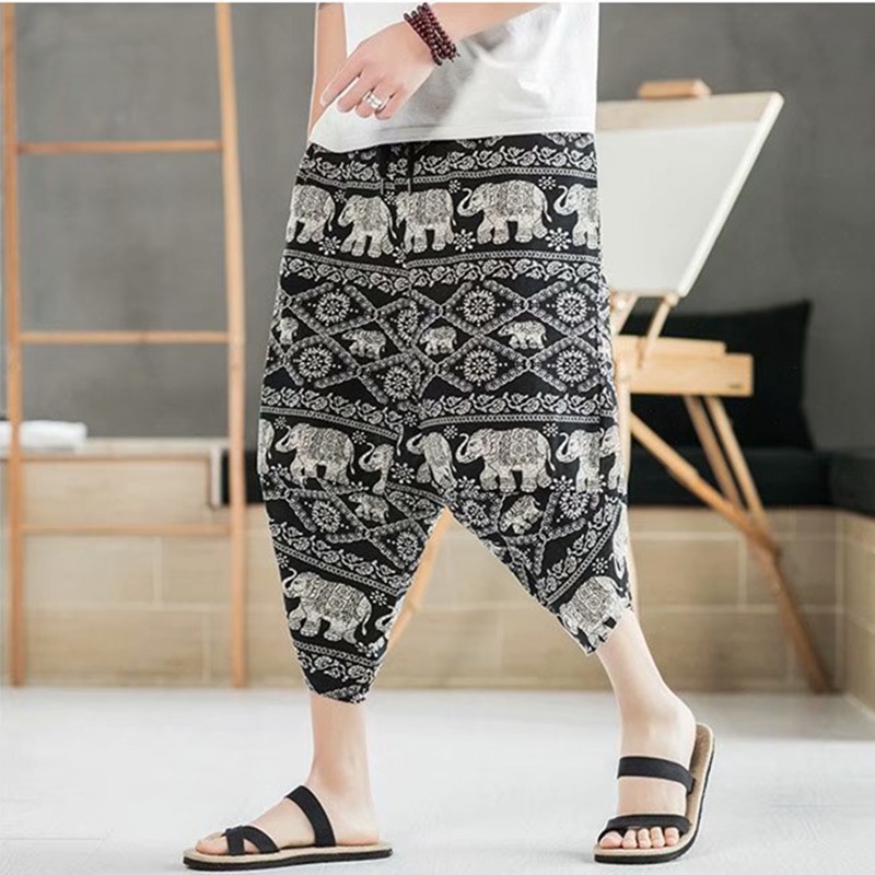 Quần Lửng In Họa Tiết Con Voi Thời Trang Dành Cho Nam | BigBuy360 - bigbuy360.vn