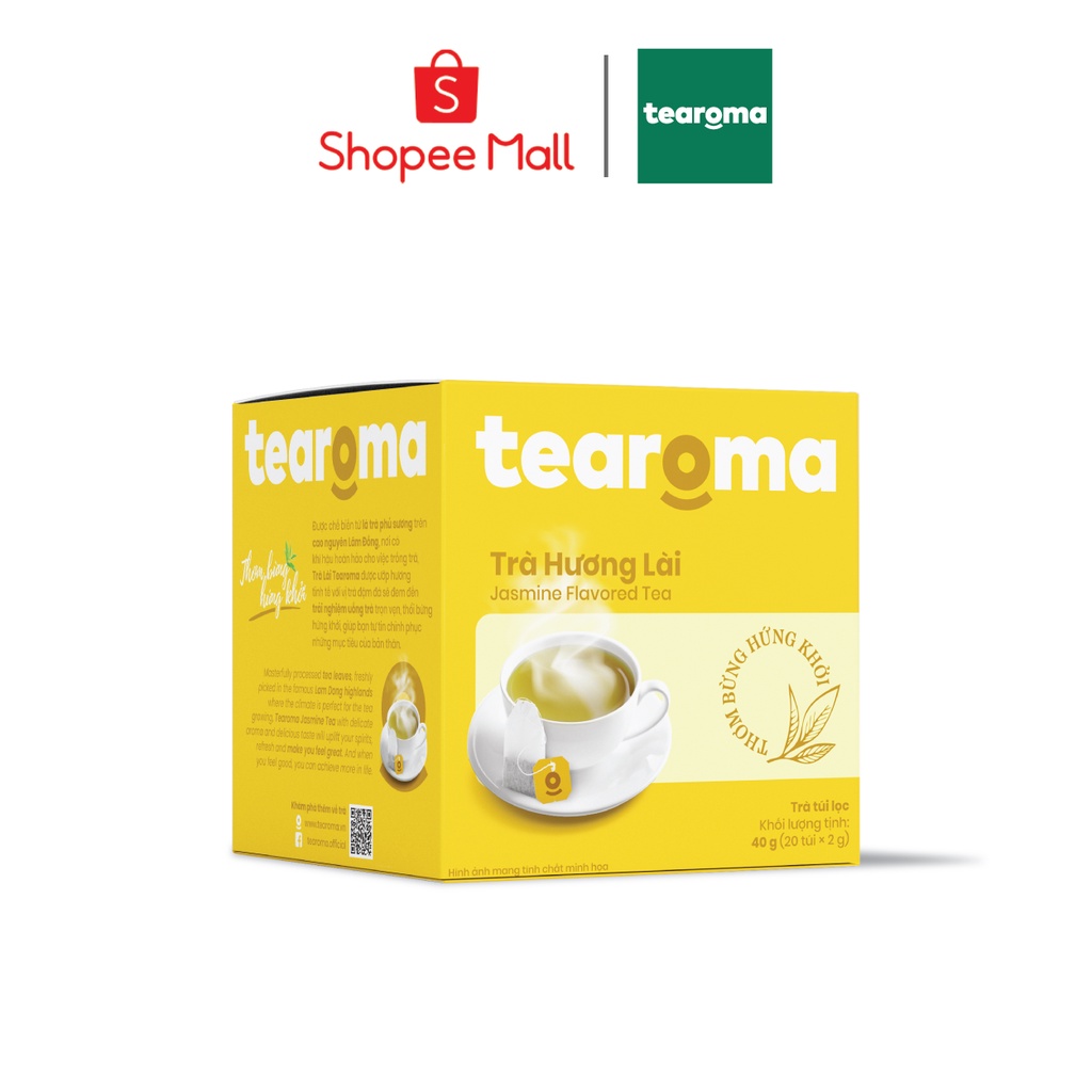 Tearoma Trà Lài túi lọc 20 gói x 2g