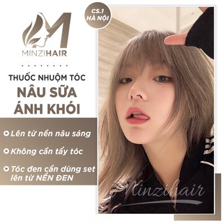 Thuốc Nhuộm Tóc Nâu Sữa Ánh Khói | KHÔNG TẨY TÓC - Minzihair