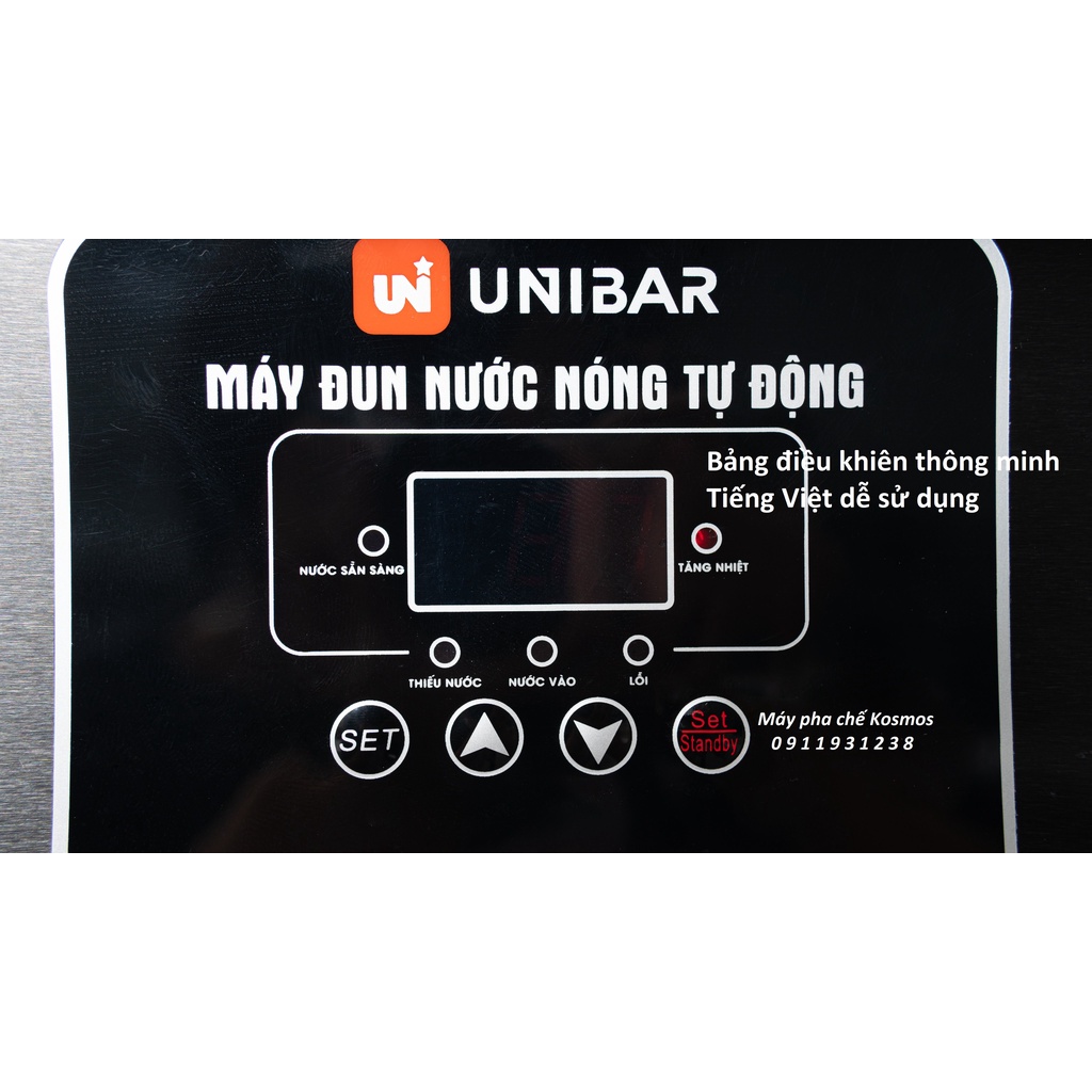 MÁY ĐUN NƯỚC NÓNG TỰ ĐỘNG UNIBAR UB - 28 (Công suất 30l/h , nhanh chóng, chính xác, tiện lợi)