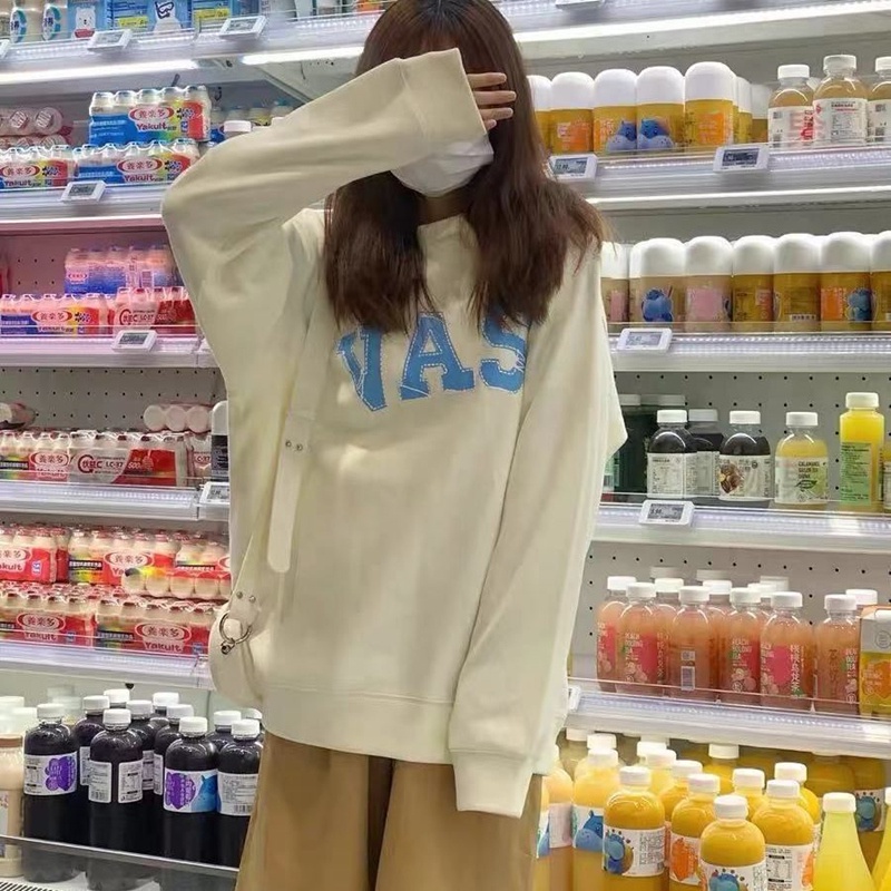 NRVP Áo Hoodie Thiết Kế Đơn Giản Thời Trang Hàn Quốc Cho Nữ