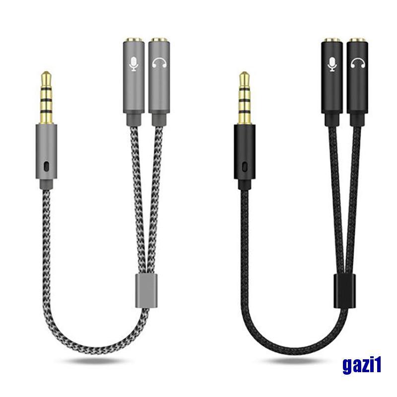 Đầu Chia Tai Nghe < Gazi1 > 3.5mm 1 Male Sang 2 Female Jack Mic Y