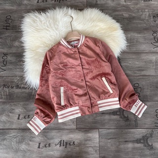 ÁO KHOÁC BOMBER NHUNG BO GẤU