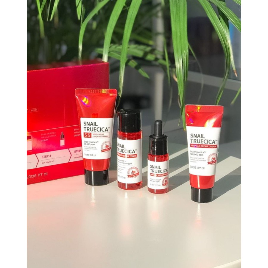 Bộ Dưỡng Phục Hồi Some By Mi Snail Truecica Miracle Repair Starter Kit Edition - Khongcoson