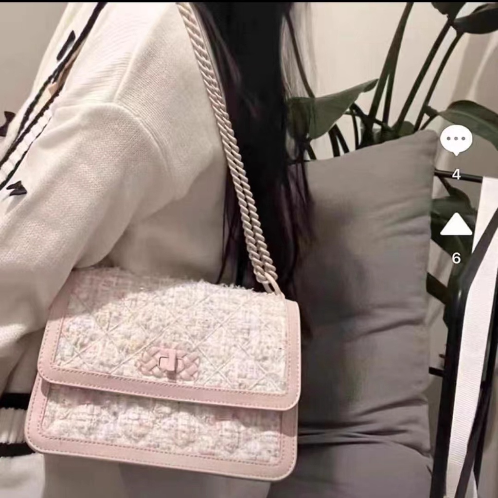 Túi Nữ CnK22 CK2-80151108 Túi Xách Đeo Vai Màu Gradient Đính Đá Phối Dây Xích Thời Trang Nữ Sành Điệu Màu