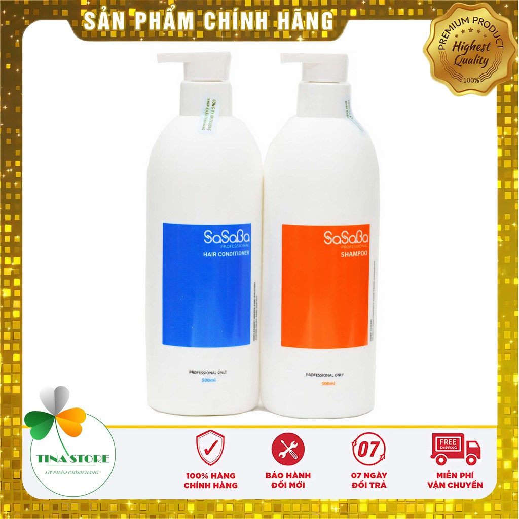 Miễn Ship🔥Cặp Dầu Gội Xả Hoàn Hình Sasaba Plus | Siêu Phục Hồi Tóc, Siêu Mượt | Hàng Chính Hãng