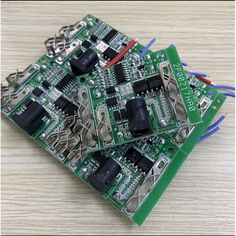 Mạch sạc xả và bảo vệ pin 10 cell - 3 khe chân tiếp xúc (Loại pin cho máy khoan pin đầu 13ly, bulong pin, chuyên vít, mà