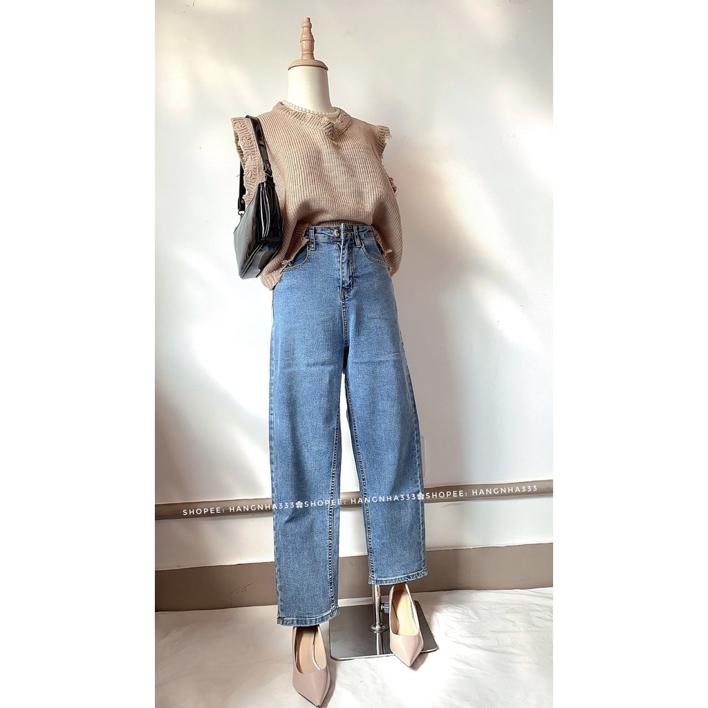 CÓ SẴN-Áo gile len cổ V không tay ulzzang | BigBuy360 - bigbuy360.vn