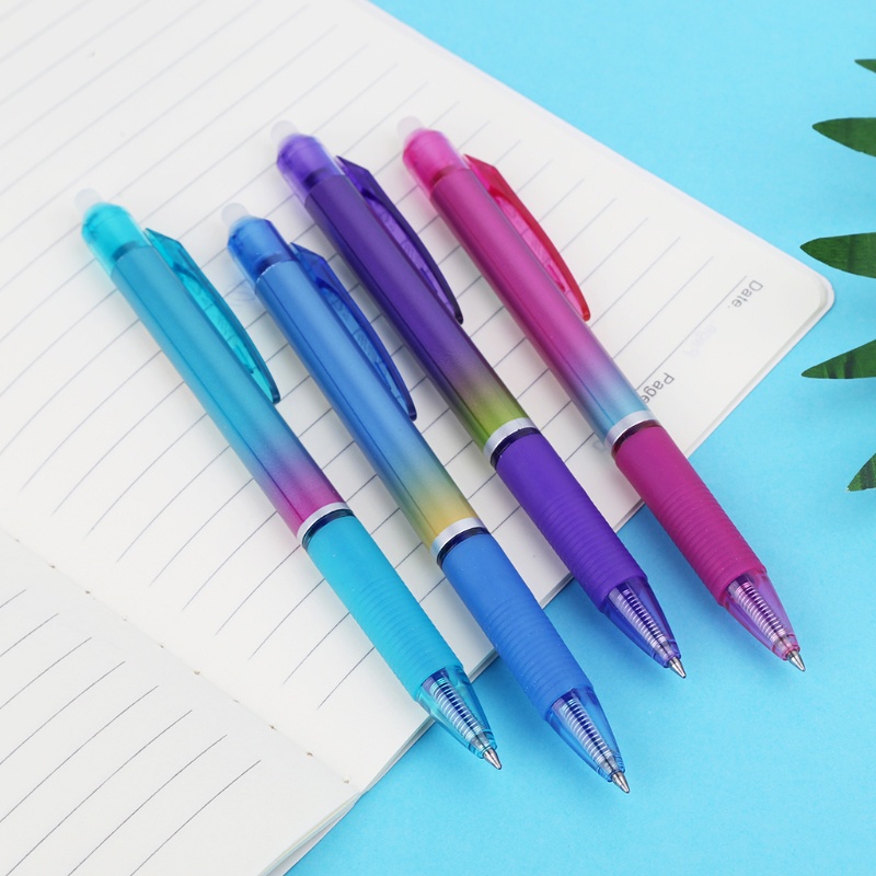 Bút Mực Gel Ngòi 0.5mm Có Thể Xóa Được Màu Sắc Cầu Vồng