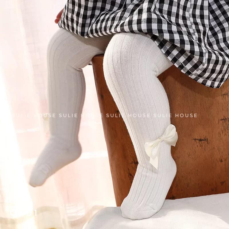 Quần tất len đính nơ cạnh - QT01