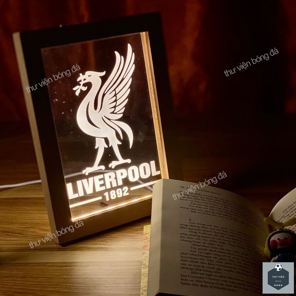 Đèn Liverpool, Tranh Logo Trên Áo Liverpool Trang Trí Bàn Làm Việc, Làm Quà - Áo Liverpool