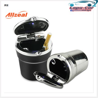 Gạt tàn thuốc lá có đèn Led hình cốc mạ giả kim loại sang trọng