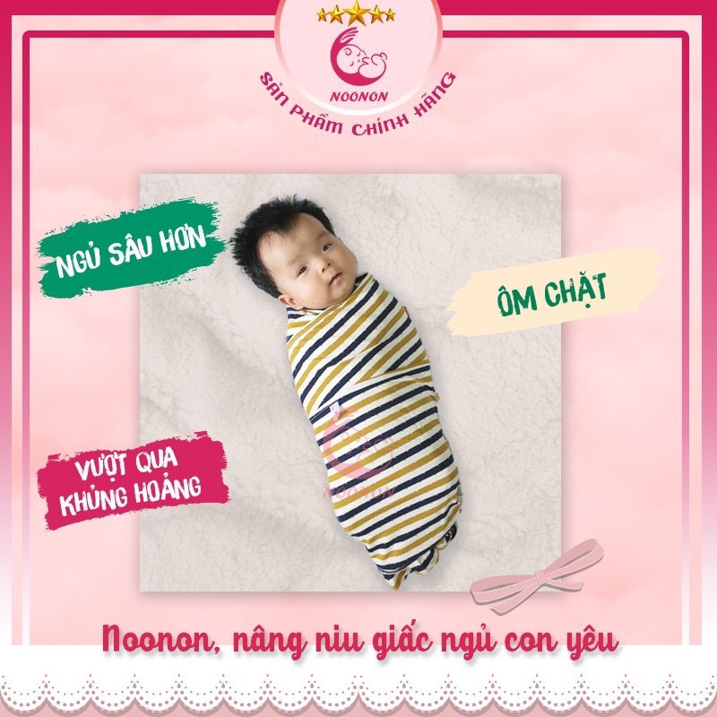 Quấn chũn Noonon giúp bé ngủ ngon sâu giấc