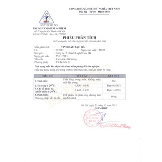 Tinh dầu bạc hà 10ml