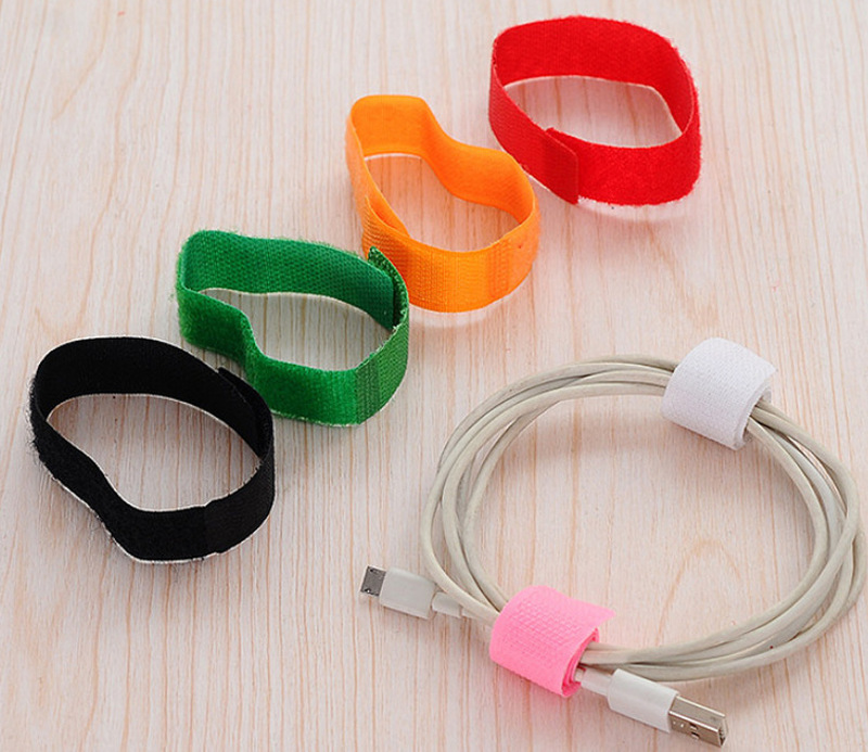 [Spot hot sale]Data cable tie Wire storage band Magic tie Reusable cable organizer Cable holder Cable tie Headphone cable tie