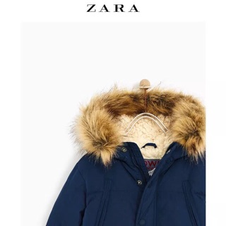 Áo phao zara lót lông cừu
