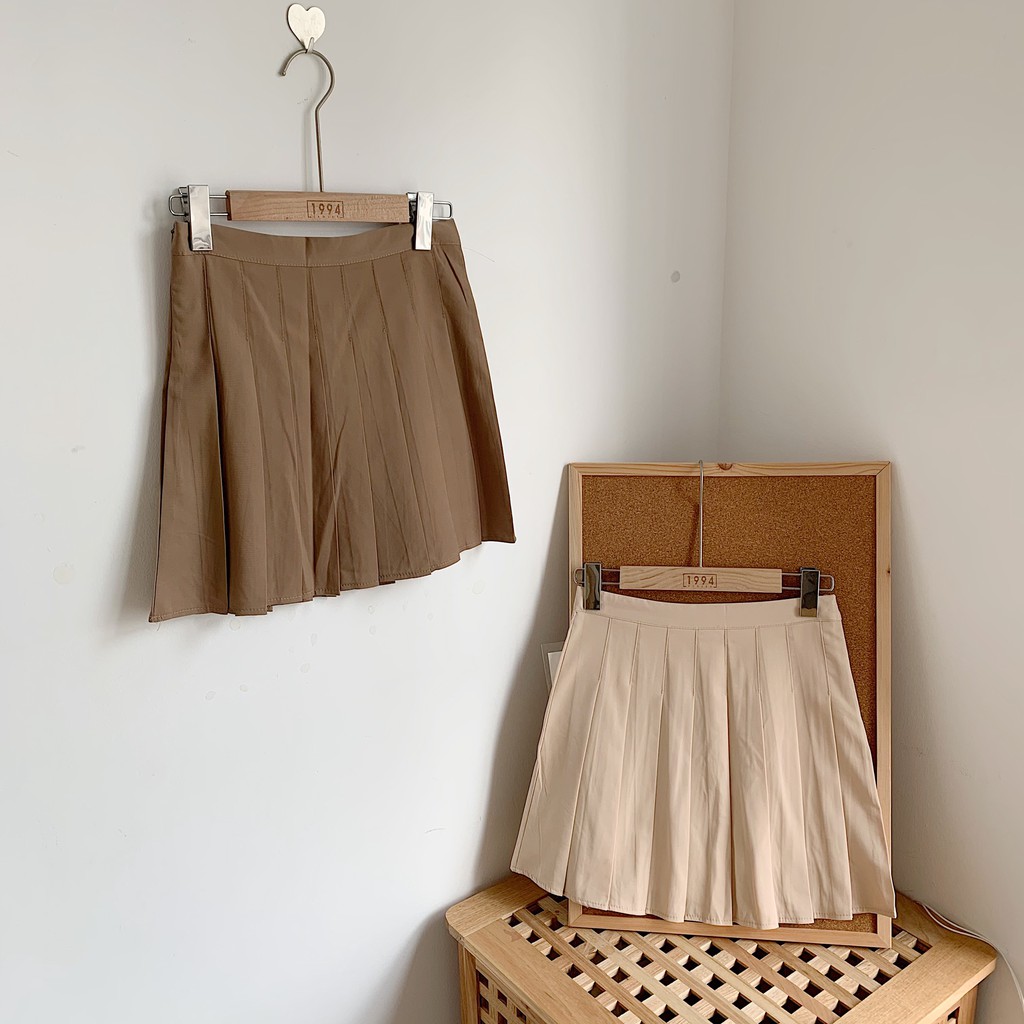 [Mã SKAMCLU7 giảm 10% tối đa 50K đơn 0Đ] Chân váy tennis skirt trơn 899 SK105 1994closet | BigBuy360 - bigbuy360.vn