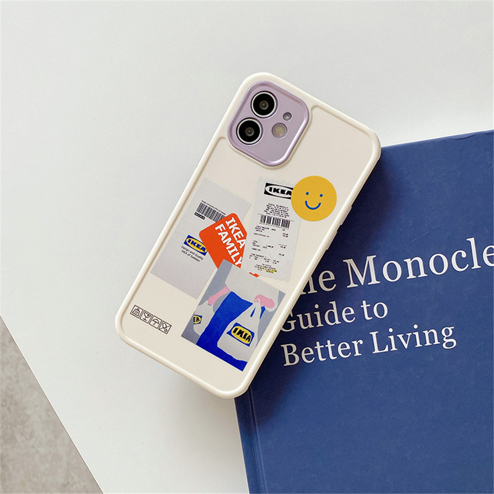 Ốp điện thoại bằng silicon mềm in hình nhãn dán cho iPhone 12pro max 12mini 11Pro Max XS Max XR SE 2020 7 8 Plus | BigBuy360 - bigbuy360.vn