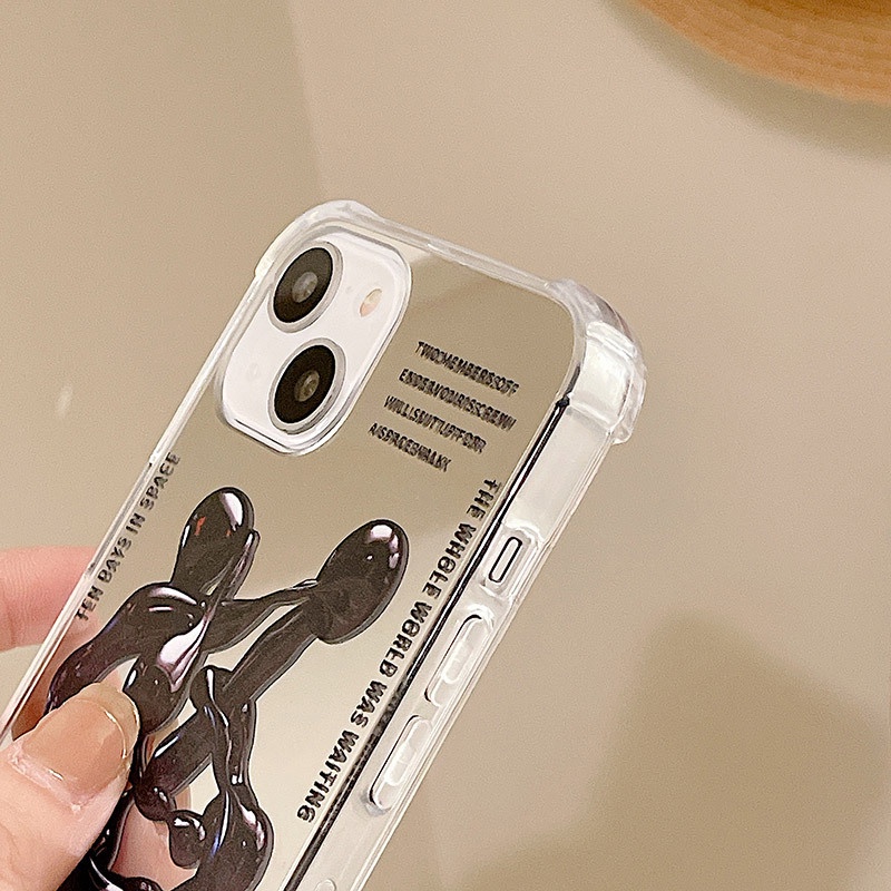 Ốp lưng iphone ốp Điện Thoại Mặt Gương Họa Tiết Trừu Tượng Cho iPhone 14 13 12 11 PROMAX XS XR XSMAX SE2020