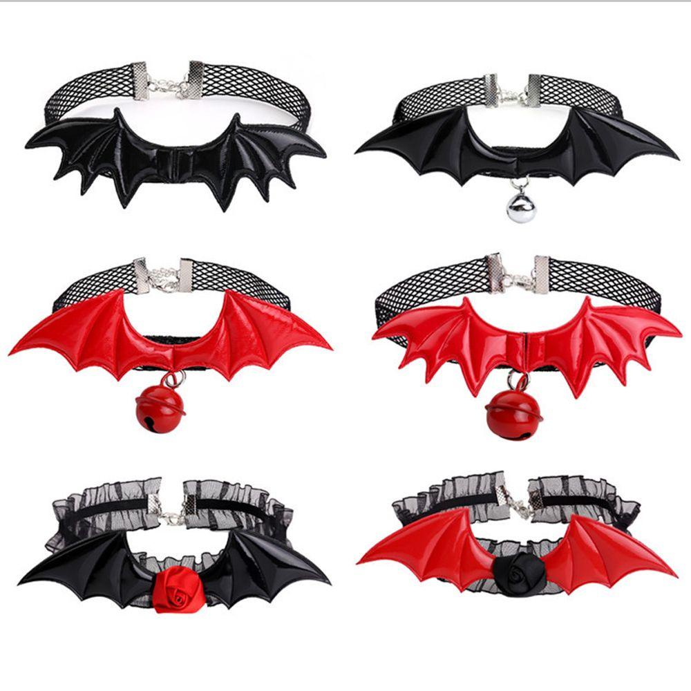 ANEMONE Vòng Cổ Choker Hình Dơi Phong Cách Gothic Cho Nữ