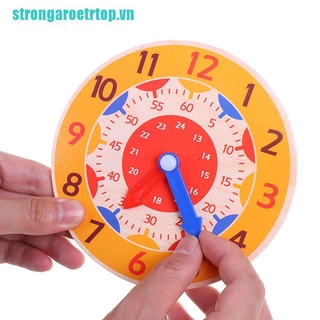 Đồng hồ đồ chơi bằng gỗ cho bé