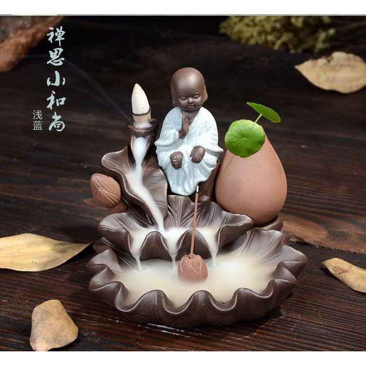 Thác khói trầm hương chú tiểu nhiều mẫu [tặng 15 nụ trầm]