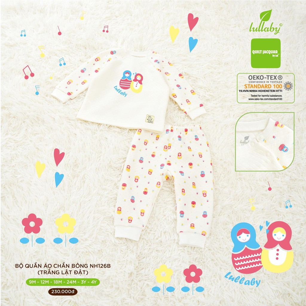 LULLABY - Bộ quần áo chần bông