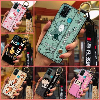 Ốp điện thoại mềm chống sốc có dây đeo cổ tay cho Vsmart Joy4